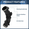 Toyota Solara (2004-2008) - Black, 1 Pc Intake Hose Tube w/ Clamps