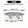 Porsche 911 (1965-2021) - 1 x Plastic Car Wheel Hub Center Cap 76mm