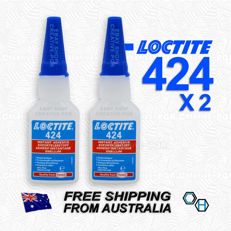 Plastics & Rubber Super Glue Loctite 424 20g Instant Adhesive
