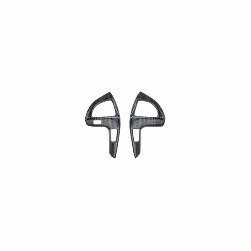 Toyota Highlander Wood Black Steering Wheel Button Cover Trim (2008–2013)
