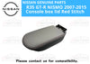 Nissan GT-R Console box lid Red Stitch (2007-2015)