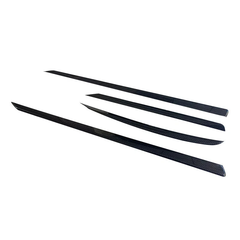 Tesla Model X 2022+ Real Carbon Fiber Interior Door Panel Cover Trim Strip