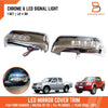 Ford Ranger PJ PK, Mazda BT-50 Ute Chrome LED Mirror Cover Trim (2006-2011)