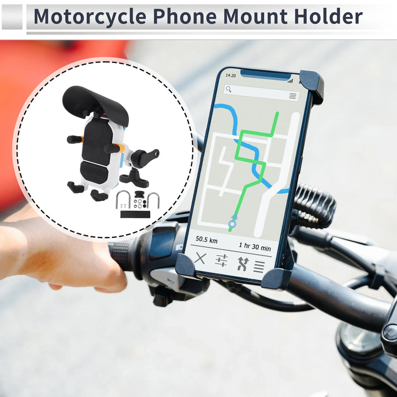 Handlebar Mount 4.7–7.2 Inches Nylon Motorcycle Phone Mount Holder