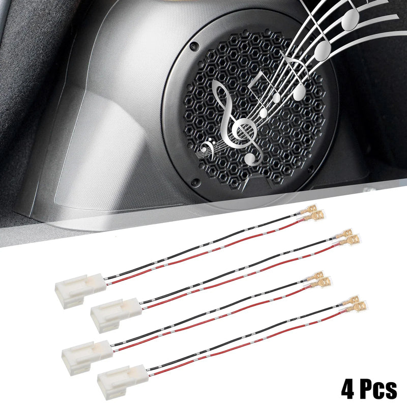Toyota 4 x Car Speaker Connector Wire Harness Adapter Auto Connector