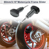 Make Model Aluminum Alloy Plastic Motorcycle Slider Frame Titanium Tone