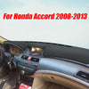 Honda Accord Dashboard Cover / Black Leather / Dash Protector (2008–2013)