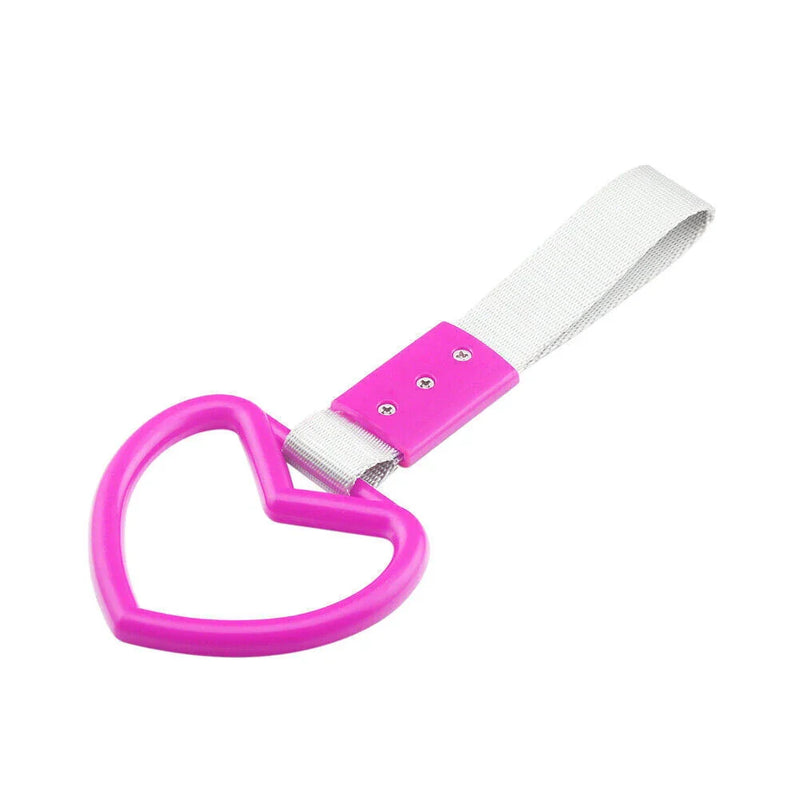 JDM Car, Train, Bus Drift Charm Pink Heart Tsurikawa Ring Handle Strap