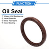 Make Model Oil Seal 65x80x8mm Brown 2 x Rotary Shaft Seal FKM Rubber