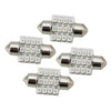 Car Instrument Panel Dash Light 13Pc T10 31mm Red SMD LED Bulbs