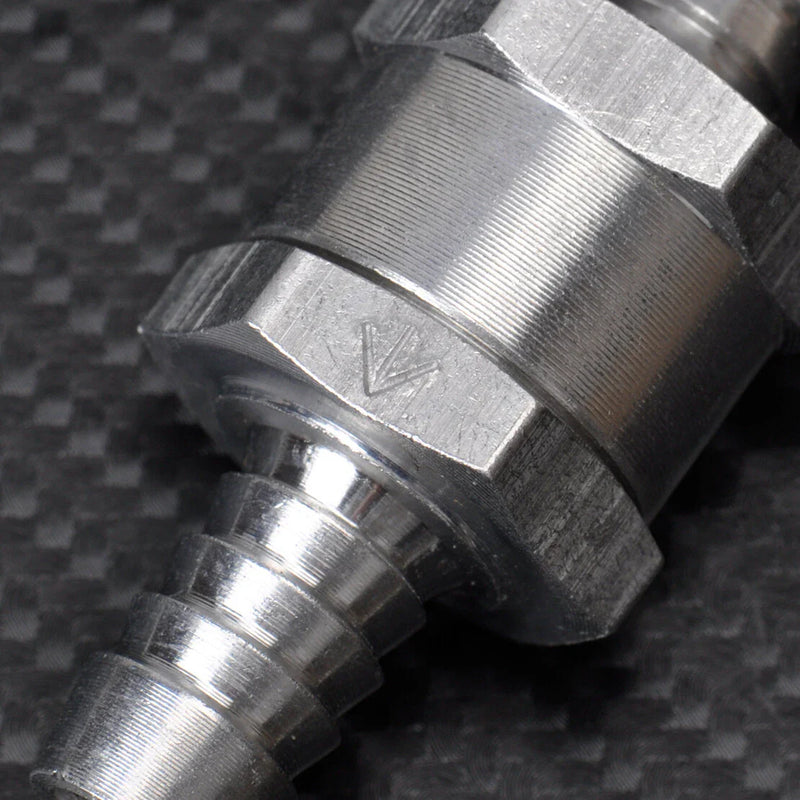 Petrol Diesel Marine Aluminum 10mm 3/8" Fuel Non-Return Check Valve