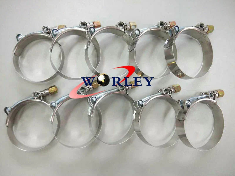 Car 10 x 3" Turbo Pipe Hose Coupler & T-bolt Clamps (79-87)