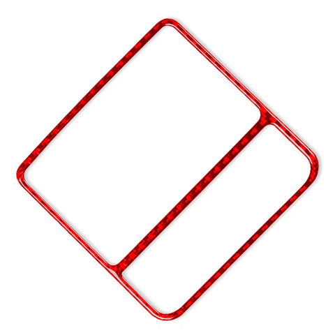 VW Golf 8 Rear Seat Air Vent Outlet Cover Frame Red (2021-2023)