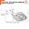 Mitsubishi Mirage Hatchback LED Tail Lamp (2016-2019)