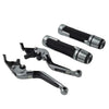 Yamaha FJR XJR 1300 Folding Titanium Brake Clutch Lever Grip Set (2001-2018)
