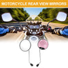 M8 Motorcycle Handlebar Silver Tone Pink Iron Rear View Mirrors