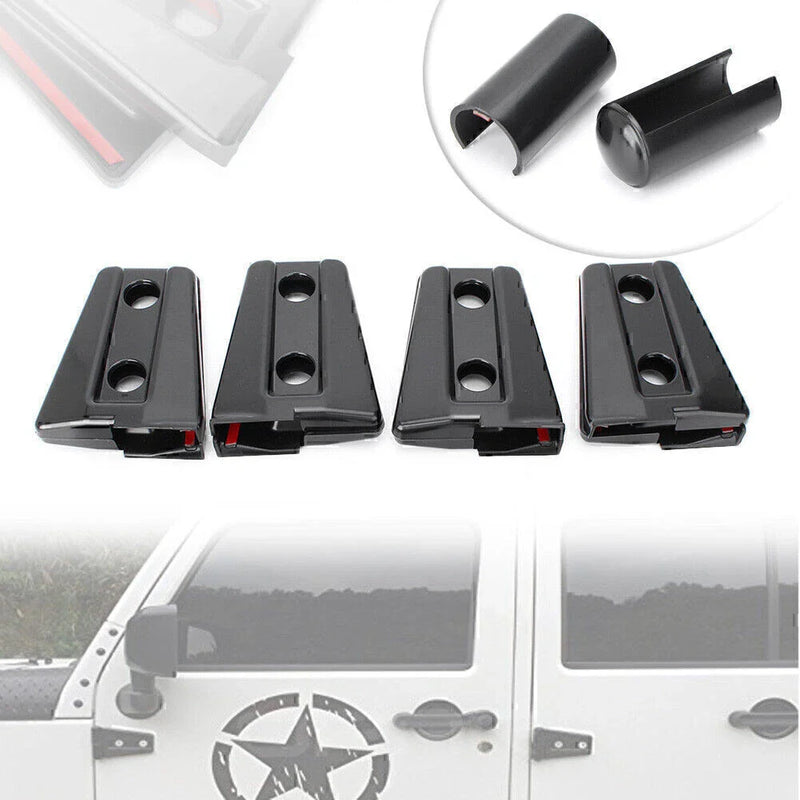 Jeep Wrangler JK 2007-2017 Left & Right Side 8pcs Door Hinge Covers