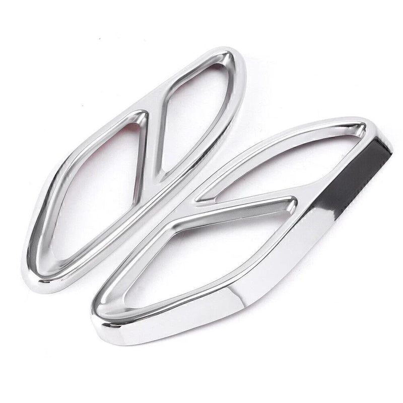 Mercedes Benz E-Class Rear Cylinder Exhaust Pipe Covers (2014-2020)
