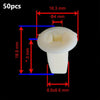 Toyota / Mazda / Honda 50 Pcs Nylon Nut-Screw Grommet Clip