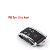 Jaguar XF XK XKR Black Remote Key Silicone Skin Case Cover Bag Fit