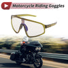 Make Model 1 Pc Motorcycle Riding Goggles Light Gray Lens Yellow Green Frame