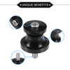 1 Pair Motorbike Swingarm Spools 10mm CNC Swing Arm Spools Slider Stand Black