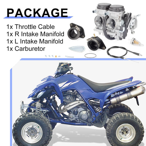 Yamaha Raptor 660 YFM660R Carb&Throttle Cable&Intake Manifold (2001–2005)
