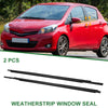 Toyota Yaris 2 x Front Left & Right Weatherstrip Window Seal