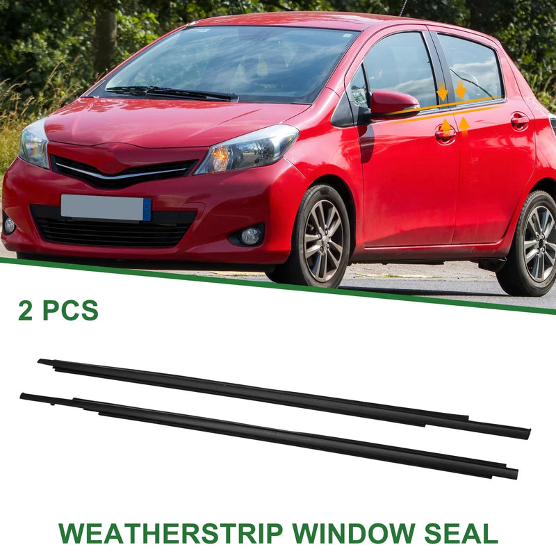 Toyota Yaris 2 x Front Left & Right Weatherstrip Window Seal