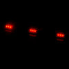 Truck Trailer Tail Lamp 4pcs Stainless Red Rear Clearance Marker Lights