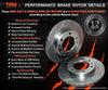 Hilux Surf KZN185 Front Slotted Disc Brake Rotors + Pads (1995–2002)