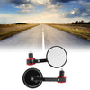 Rear View Mirrors Aluminum Black Red / 1 Set / M8 Motorcycle