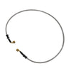 110cm Motorcycle Brake Clutch Oil Hose Line Silver Tone