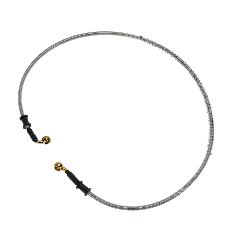 110cm Motorcycle Brake Clutch Oil Hose Line Silver Tone