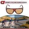 Motorcycle Riding Goggles Brown Lens Reddish Brown Frame Tri-acetel Cellulose