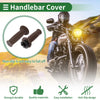 Motorcycle Handlebar End Grips TPU Dark Brown 7/8in 22mm Hand Grips Cover