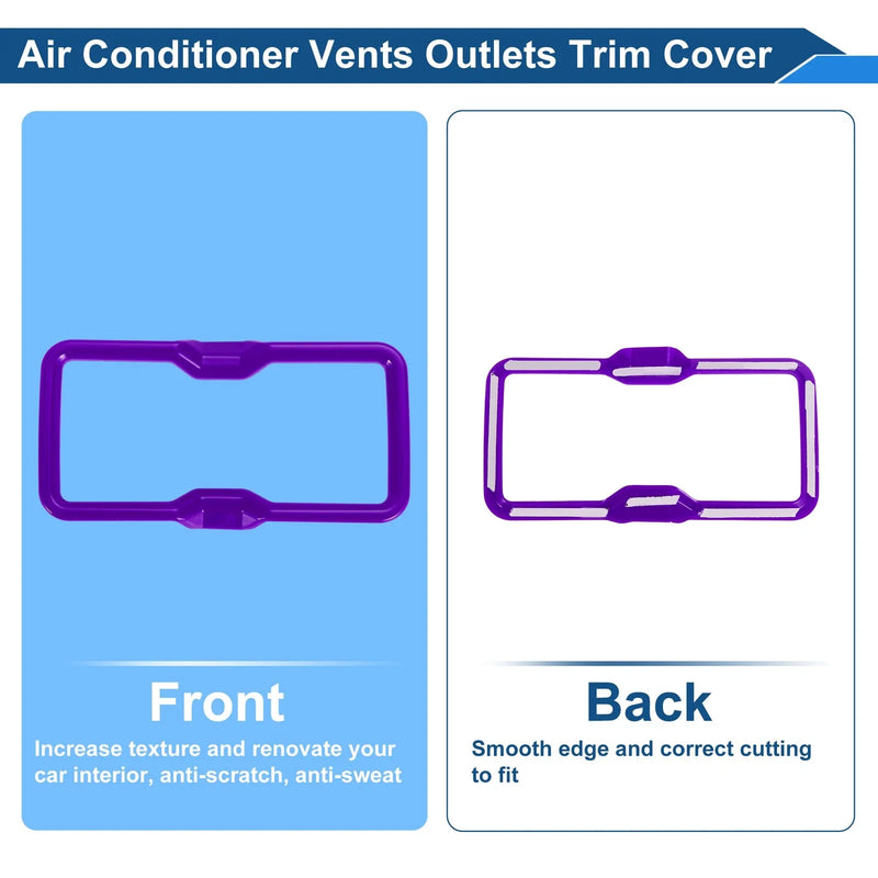 Ford Bronco Purple Air Condition Outlet Vent Trim Cover Frame 4 x (2021-2024)