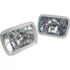 Mazda RX-7 FC3S 2 x Crystal Clear Lens Chrome Headlights (1986-1992)