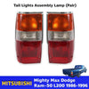 Tail Light Rear Lamp Chrome Pair Fits Mitsubishi L200 Triton Pickup 1986-96 D06