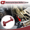 Bosuer Cheetah Red Lever Red Head Folding Motorcycle Gear Shifter Lever