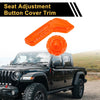 Jeep Gladiator JT (2018-2024) - Orange Seat Adjustment Button Cover Trim