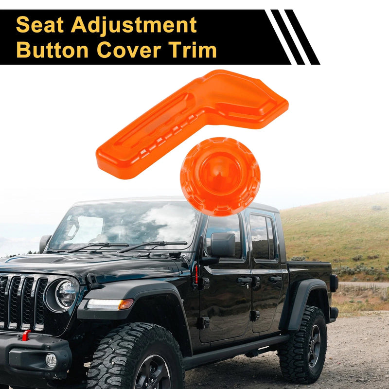 Jeep Gladiator JT (2018-2024) - Orange Seat Adjustment Button Cover Trim