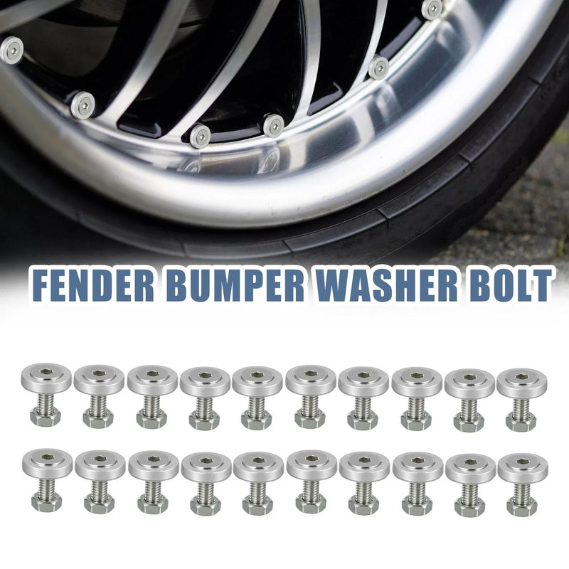Motorcycle Washer Bolt Nut 20 Pcs M6
