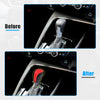 Honda Civic Carbon Fiber Red Leather Gear Shift Knob Cover