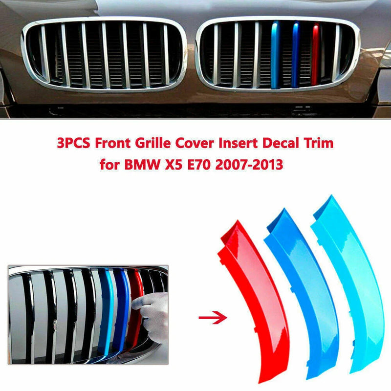 BMW X5 E70 M-Color Front Grille Cover Strips (2008-2013)