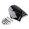 Universal Motorcycle Black Windshield Deflector (Fits Most Models)