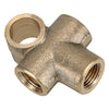 Car Brass T 3-Way Female Brake Line Pipe Fitting Connector (M10x1)