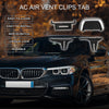 BMW Black Silver Tone Left Right Front Center AC Air Vent Clips