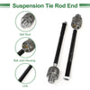 Dodge Dakota 6 x Front Suspension Kit Inner Outer Tie Rod End with Boot