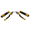 Aprilia Tuono V4 Gold Extendable Brake Clutch Levers & Handlebar Grips